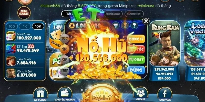 Trải nghiệm tỷ lệ ăn thưởng lớn, dễ chơi dễ trúng